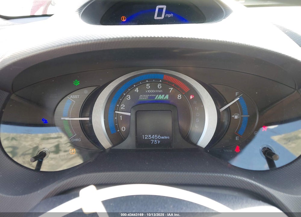 2010 HONDA INSIGHT LX VIN: JHMZE2H56AS030595