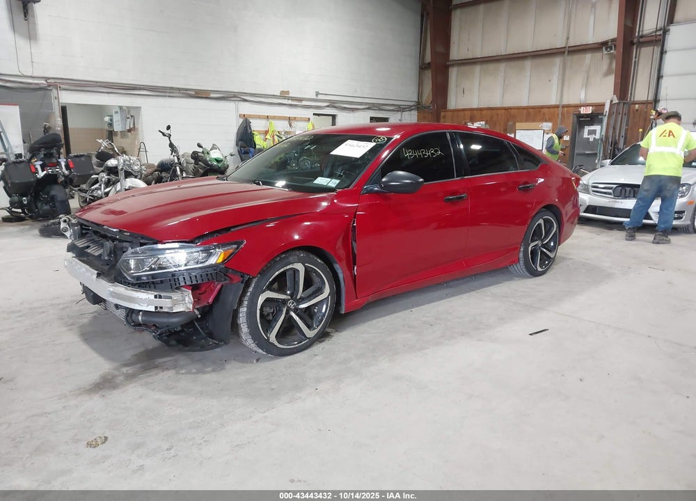2019 HONDA ACCORD SPORT VIN: 1HGCV1F3XKA165316