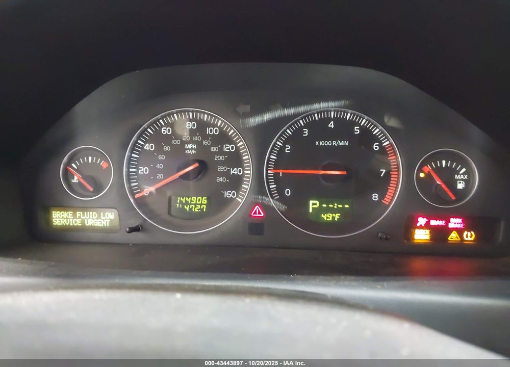 2008 VOLVO S60 2.5T VIN: YV1RH592682687626