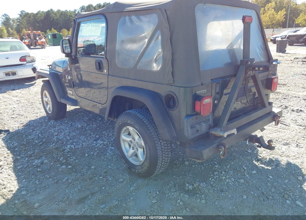 2005 JEEP WRANGLER X VIN: 1J4FA39S85P370585