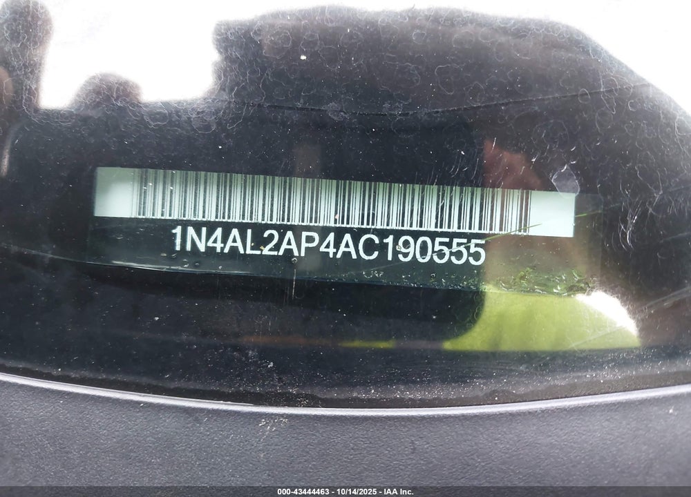 2010 NISSAN ALTIMA 2.5 S VIN: 1N4AL2AP4AC190555