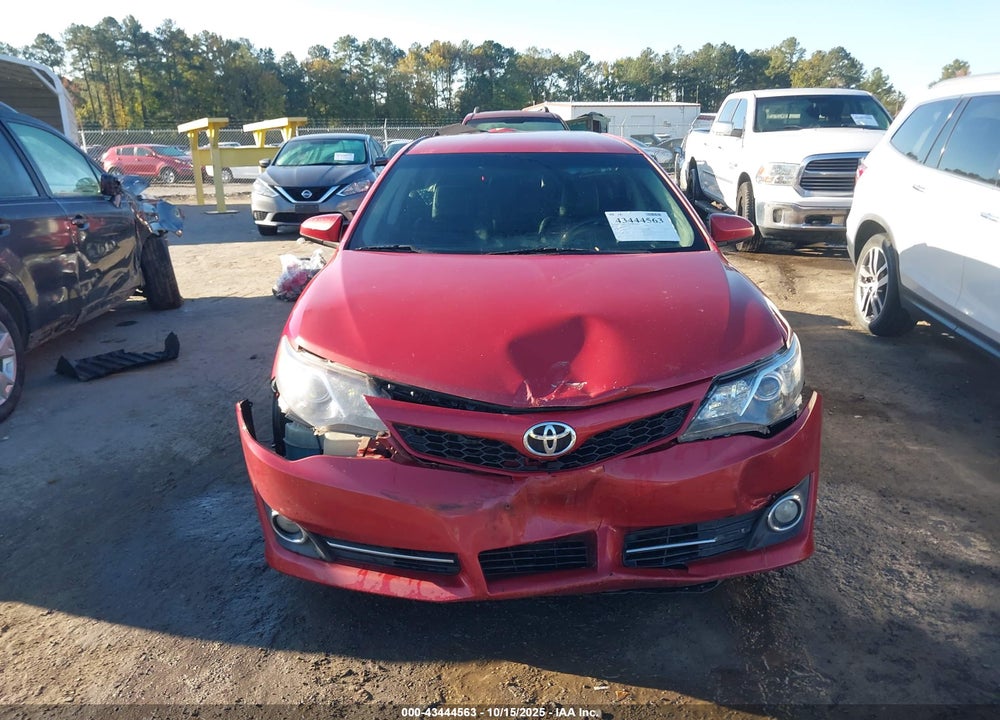 2012 TOYOTA CAMRY SE VIN: 4T1BF1FK7CU563853