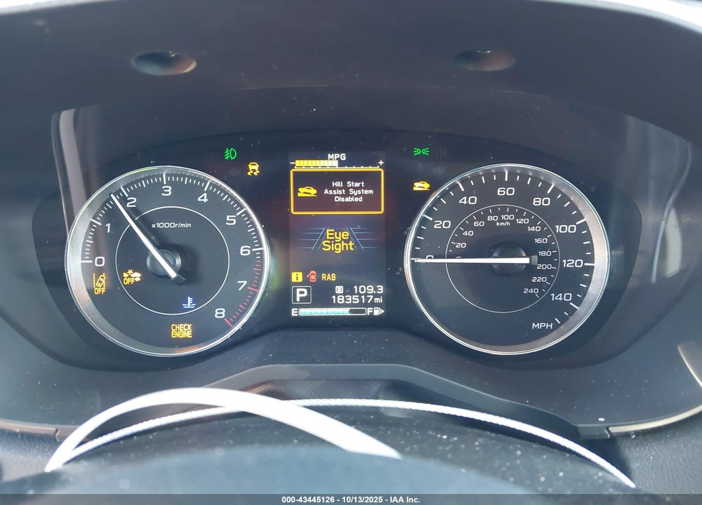 2017 SUBARU IMPREZA VIN: 4S3GTAU60H3723173