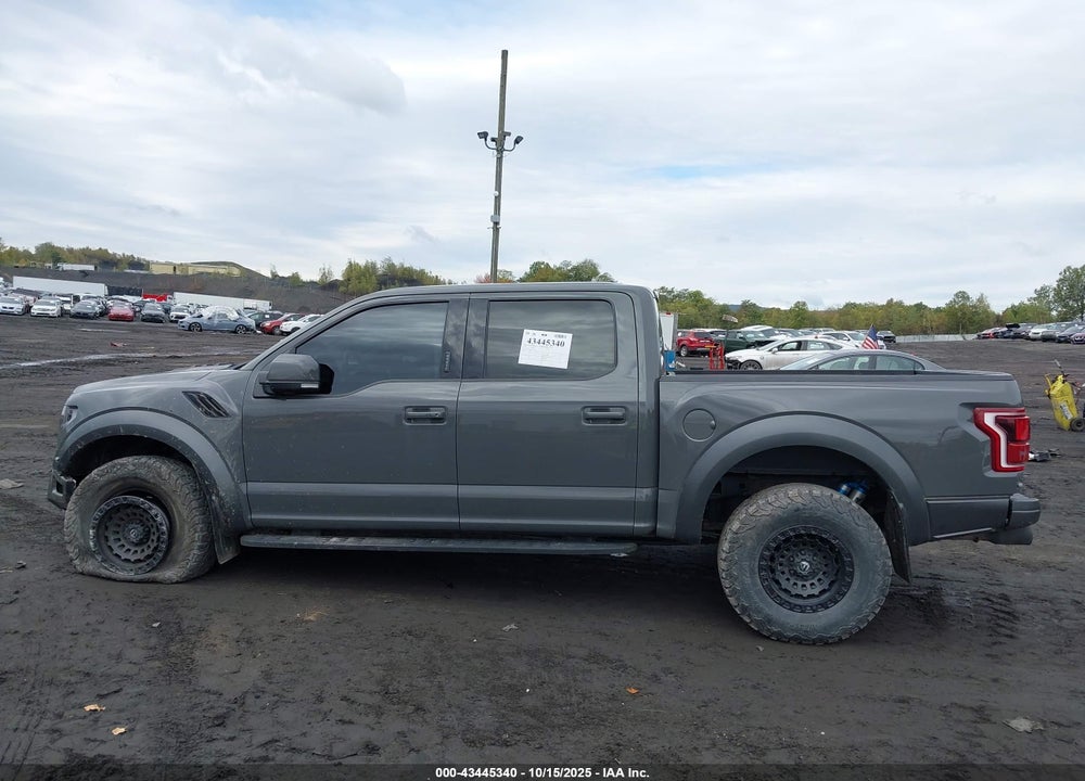 2018 FORD F-150 RAPTOR VIN: 1FTFW1RG7JFD92407