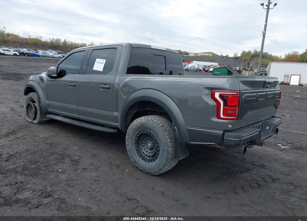 2018 FORD F-150 RAPTOR VIN: 1FTFW1RG7JFD92407