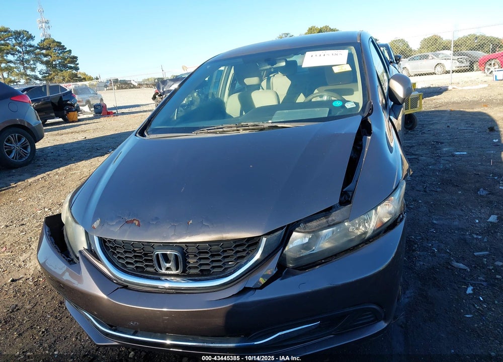 2013 HONDA CIVIC VIN: 19XFB2F55DE019756