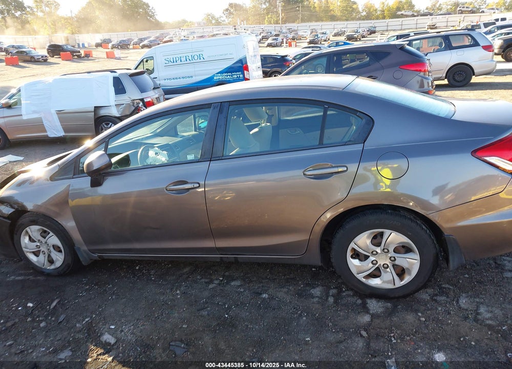 2013 HONDA CIVIC VIN: 19XFB2F55DE019756