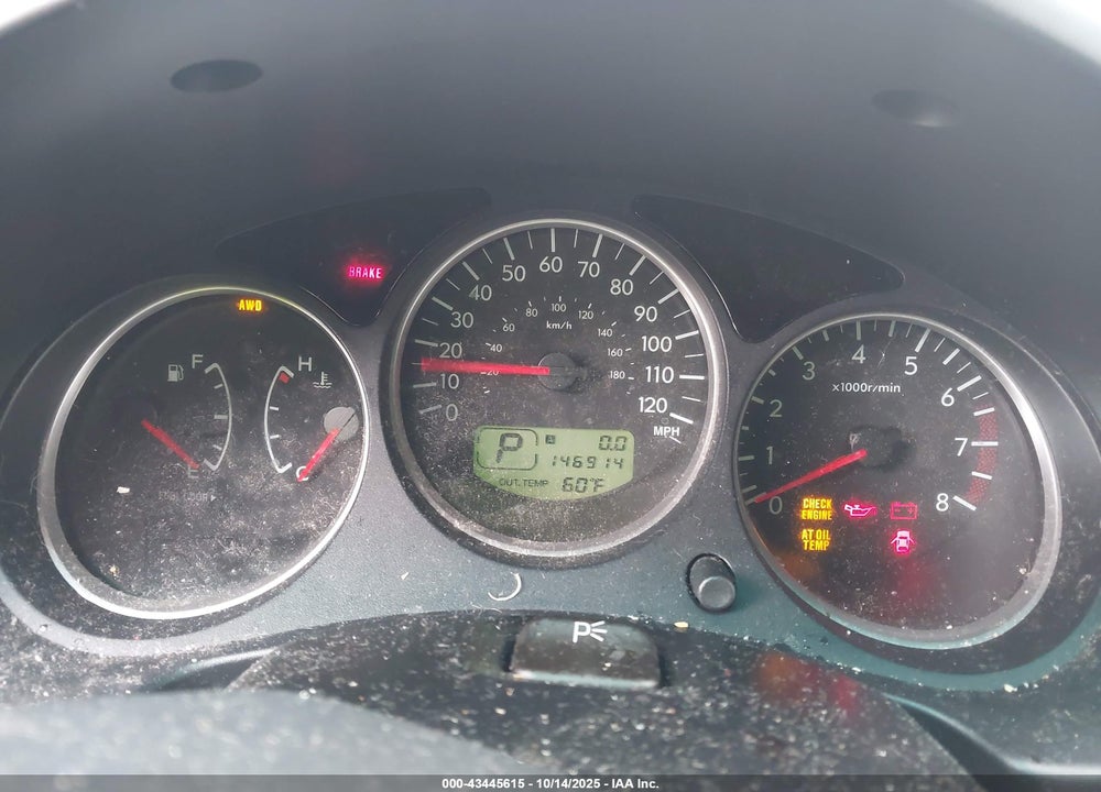 2006 SUBARU FORESTER 2.5X VIN: JF1SG65696H740781