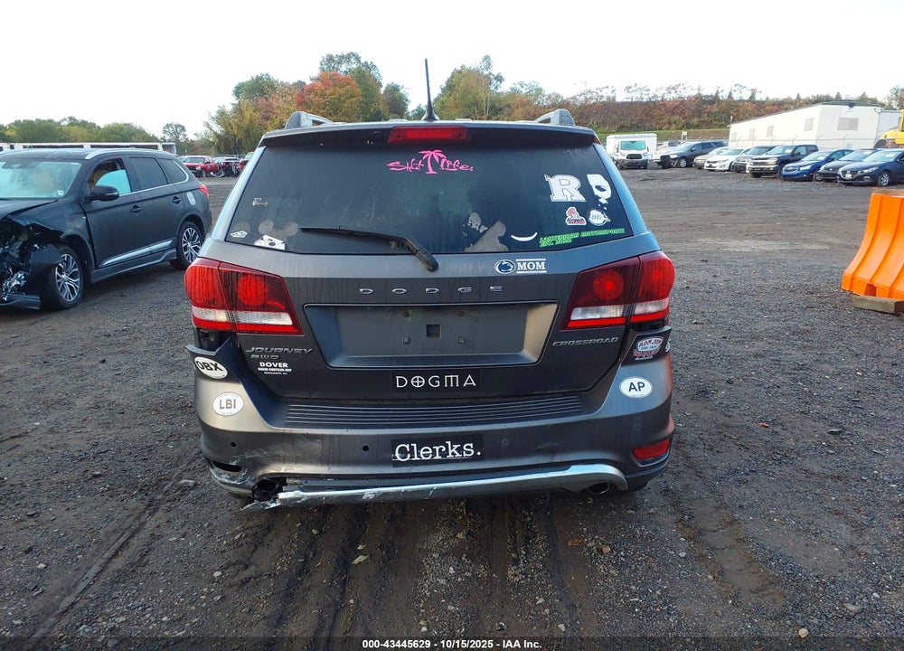 2015 DODGE JOURNEY CROSSROAD VIN: 3C4PDDGGXFT601182