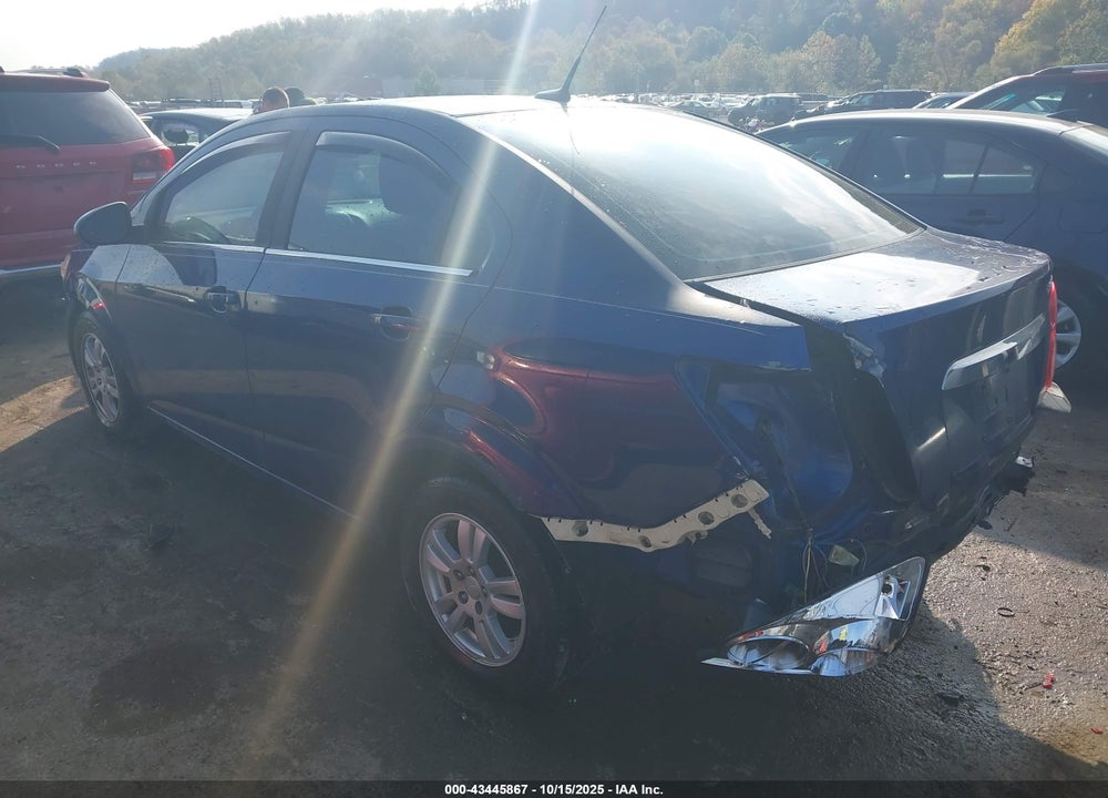 2013 CHEVROLET SONIC LT MANUAL VIN: 1G1JD5SH4D4136373