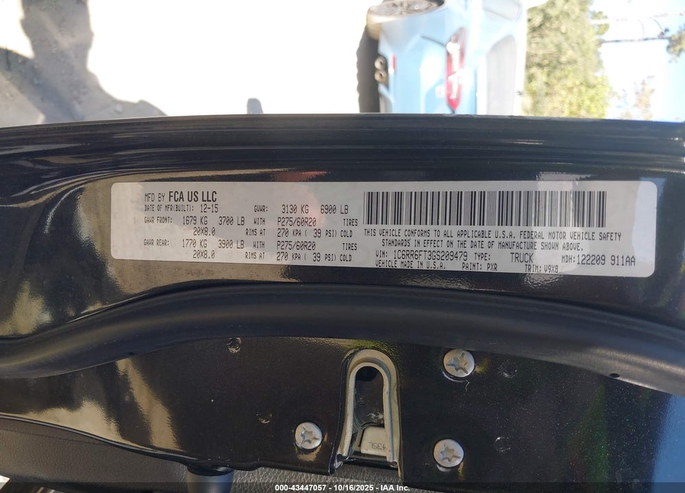 2016 RAM 1500 EXPRESS VIN: 1C6RR6FT3GS209479