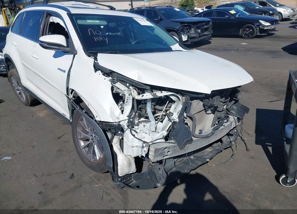 2019 TOYOTA HIGHLANDER HYBRID XLE VIN: 5TDJGRFH6KS071544