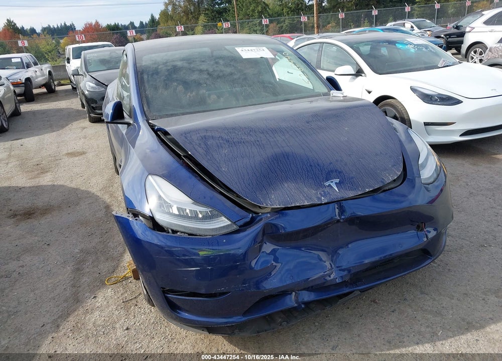 2021 TESLA MODEL Y LONG RANGE DUAL MOTOR ALL-WHEEL DRIVE VIN: 5YJYGDEE5MF260055