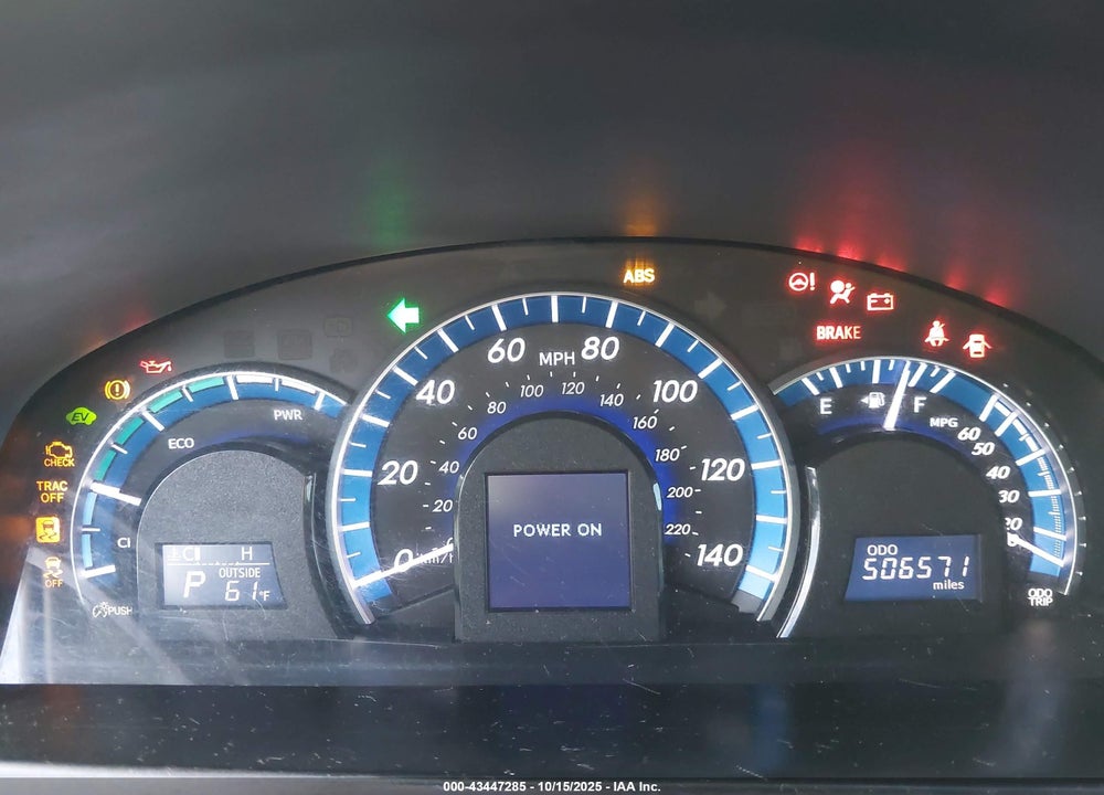 2013 TOYOTA CAMRY HYBRID VIN: 4T1BD1FK6DU072018