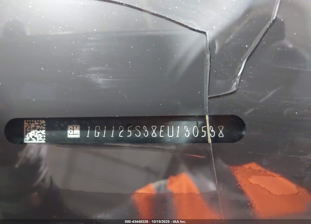 2014 CHEVROLET IMPALA 2LT VIN: 1G1125S38EU130538