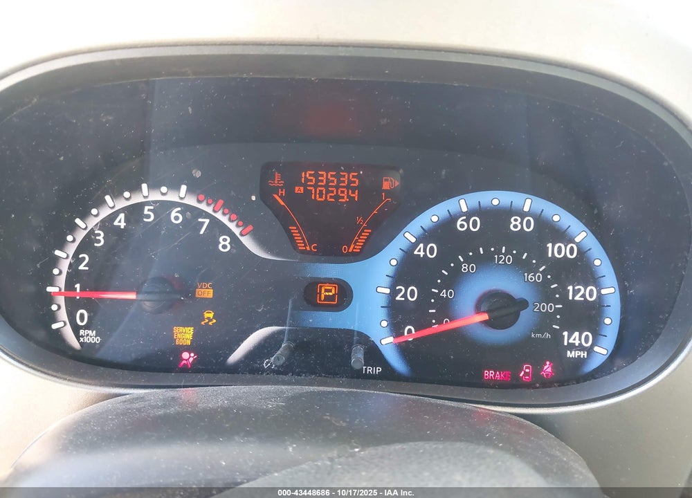 2009 NISSAN CUBE 1.8S VIN: JN8AZ28R49T125317