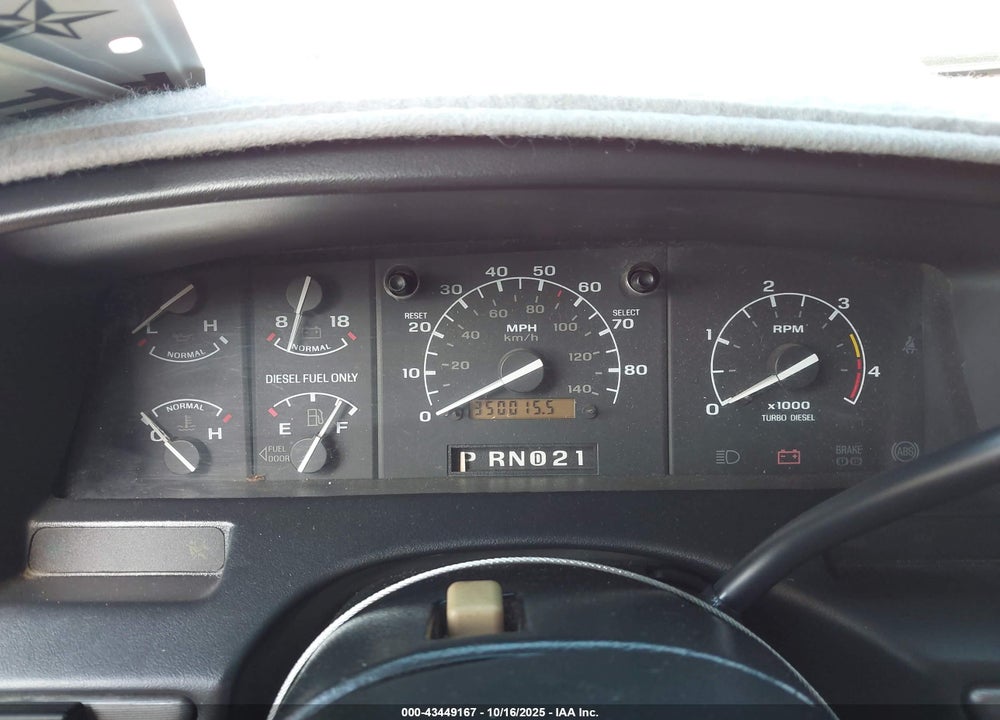 1995 FORD F350 VIN: 1FTJW36F9SEA47209