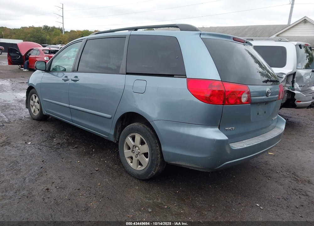 2007 TOYOTA SIENNA LE VIN: 5TDZK23C17S031624
