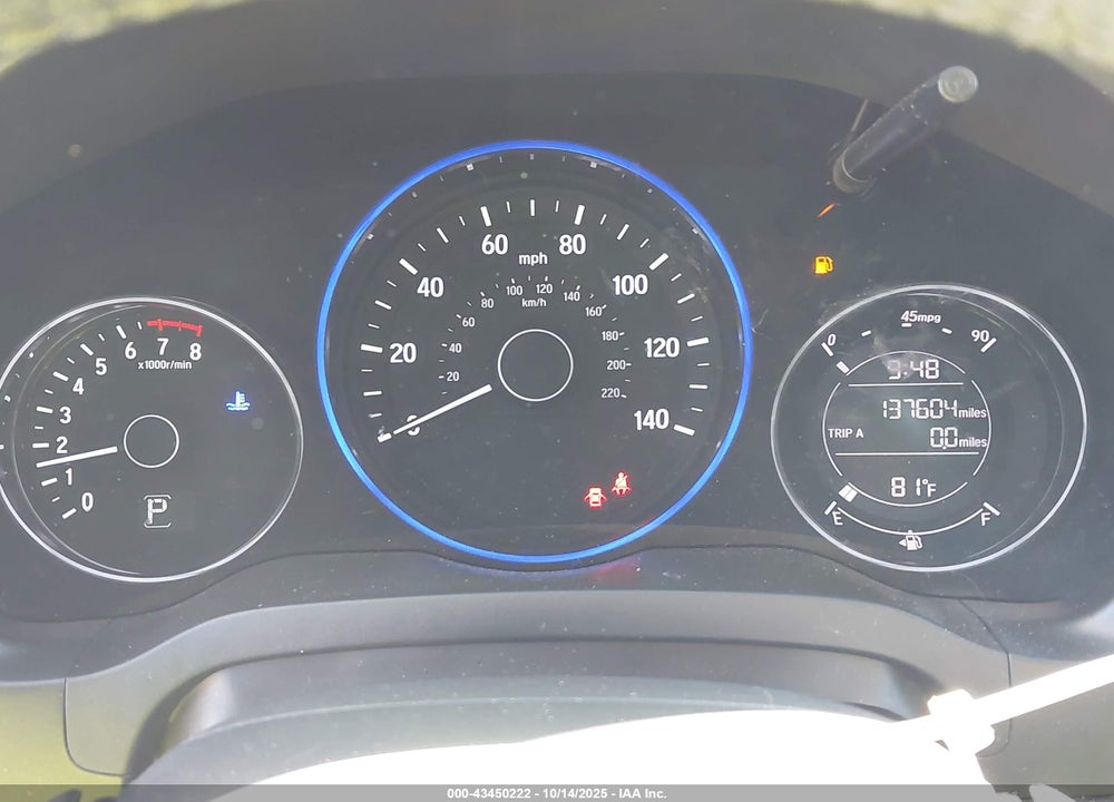 2016 HONDA HR-V EX-L VIN: 3CZRU5H7XGM718201
