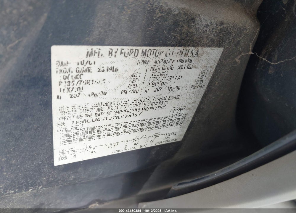 2002 FORD ESCAPE XLT VIN: 1FMCU03132KA78197