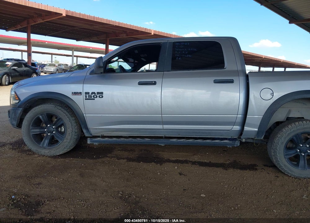 2021 RAM 1500 CLASSIC WARLOCK 4X4 5'7 BOX VIN: 1C6RR7LTXMS516590