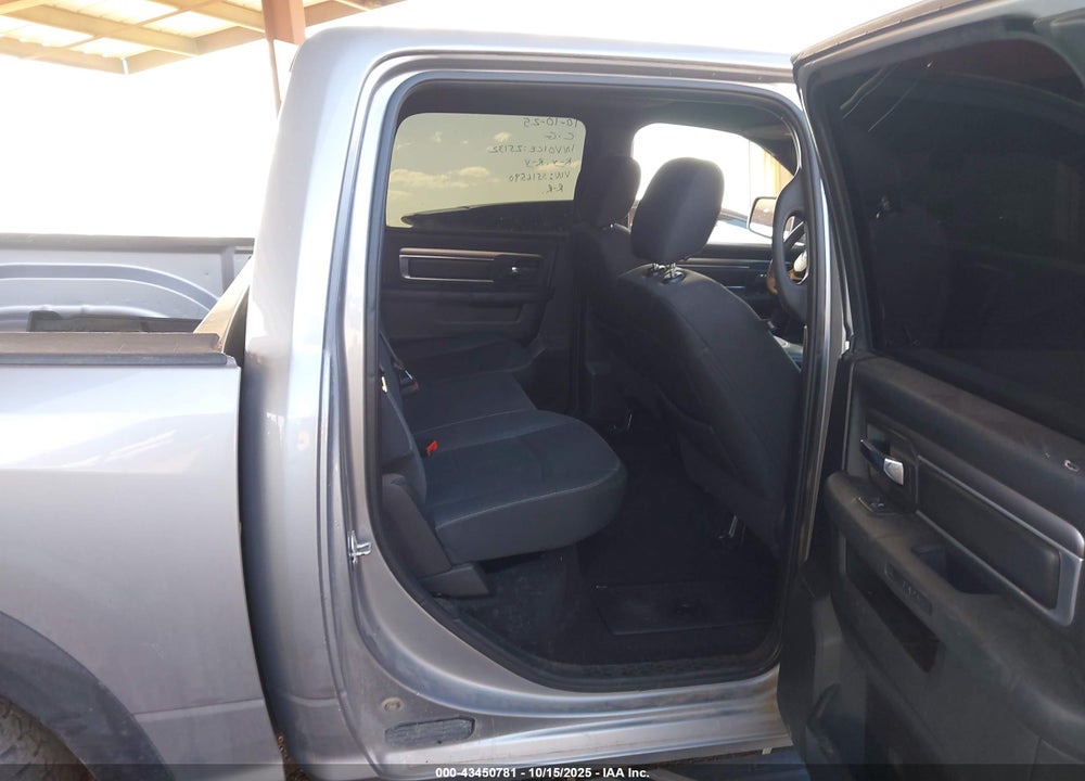 2021 RAM 1500 CLASSIC WARLOCK 4X4 5'7 BOX VIN: 1C6RR7LTXMS516590