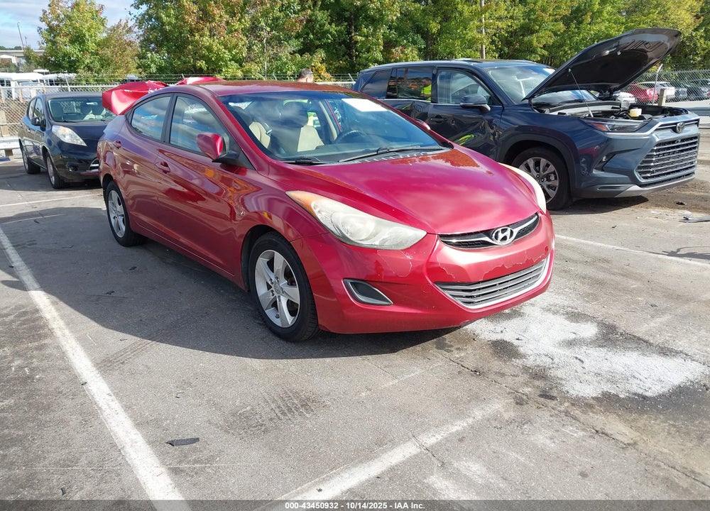 2013 HYUNDAI ELANTRA GLS VIN: 5NPDH4AE2DH331599