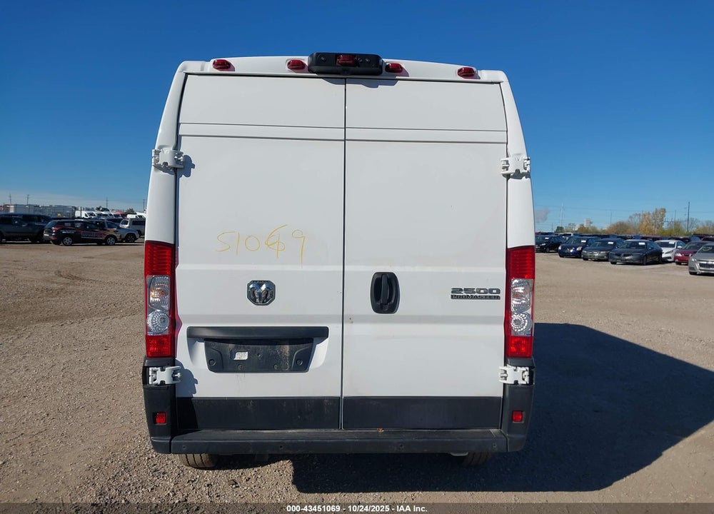 2024 RAM PROMASTER 2500 TRADESMAN HIGH ROOF 159 WB W/PASS SEAT VIN: 3C6LRVDG6RE108898