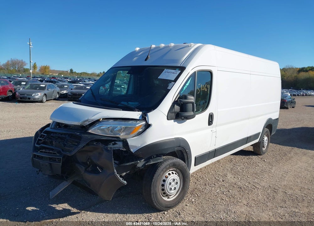 2024 RAM PROMASTER 2500 TRADESMAN HIGH ROOF 159 WB W/PASS SEAT VIN: 3C6LRVDG6RE108898