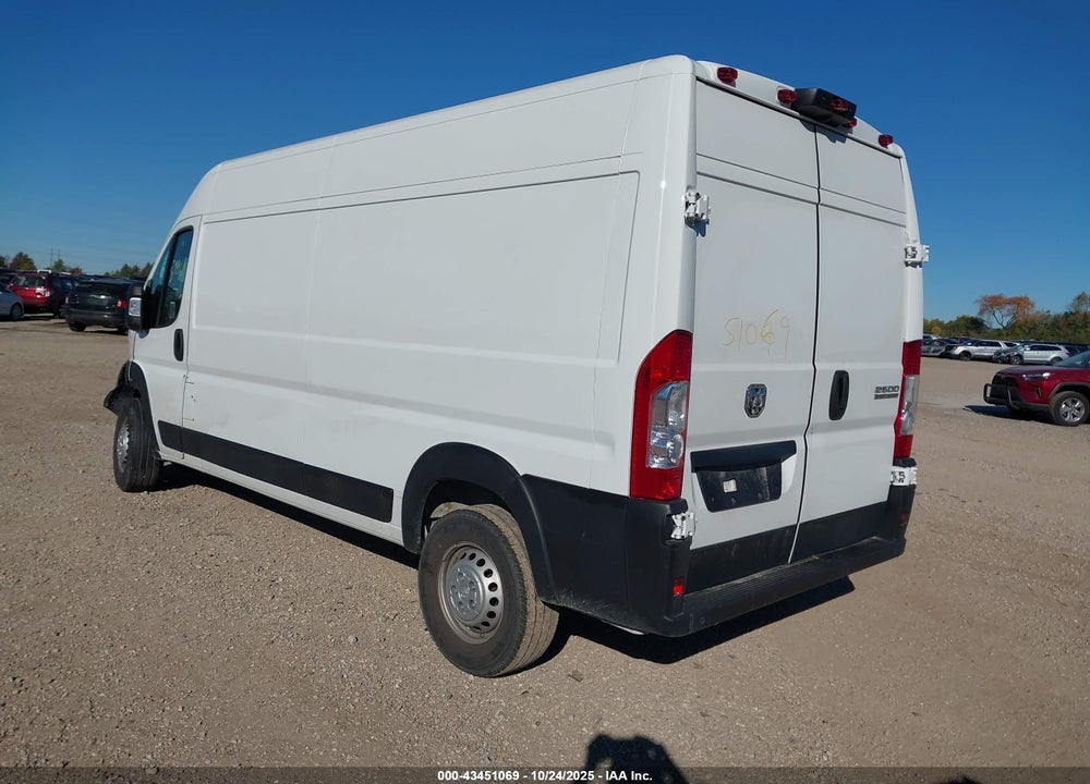 2024 RAM PROMASTER 2500 TRADESMAN HIGH ROOF 159 WB W/PASS SEAT VIN: 3C6LRVDG6RE108898
