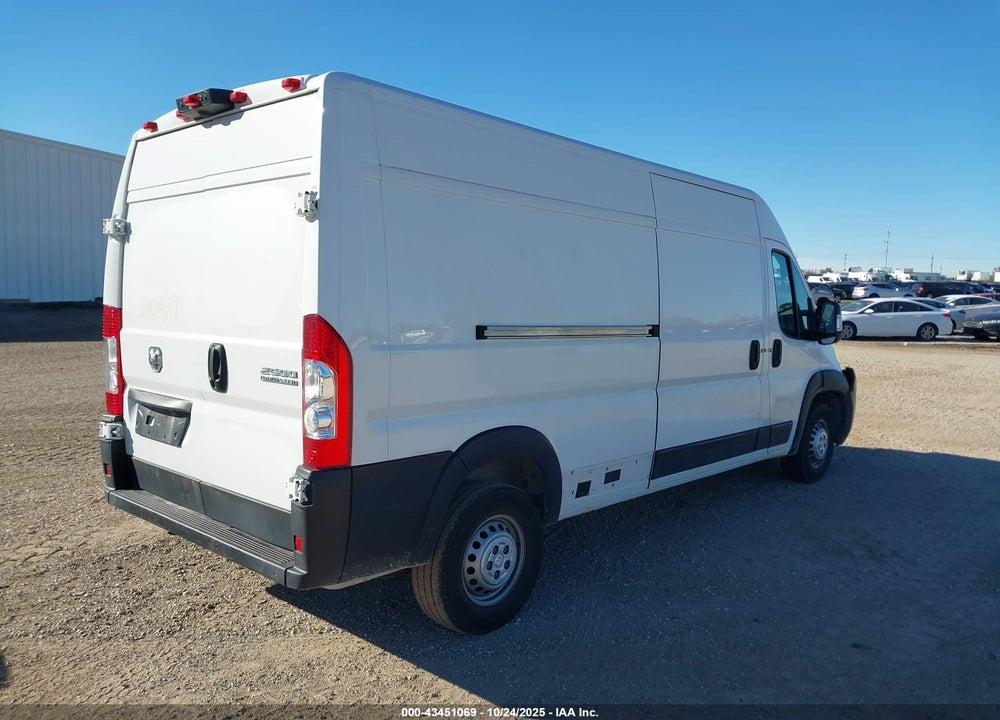 2024 RAM PROMASTER 2500 TRADESMAN HIGH ROOF 159 WB W/PASS SEAT VIN: 3C6LRVDG6RE108898