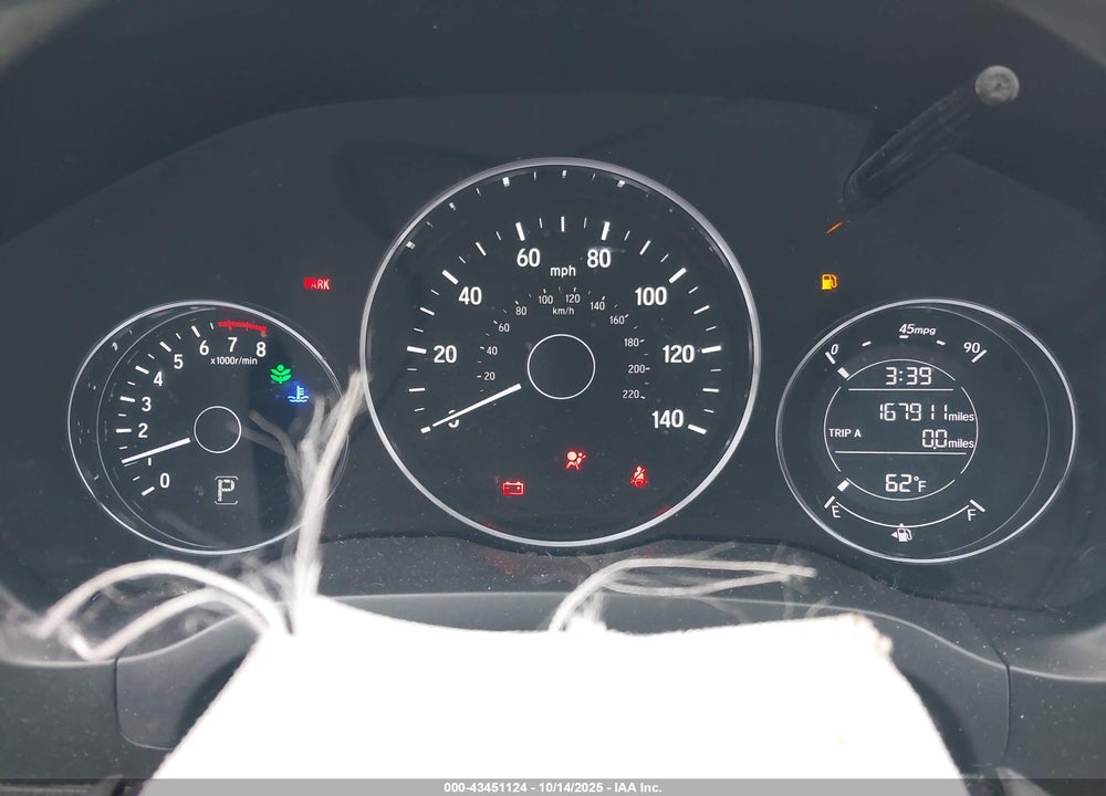 2016 HONDA HR-V EX VIN: 3CZRU6H55GM767455