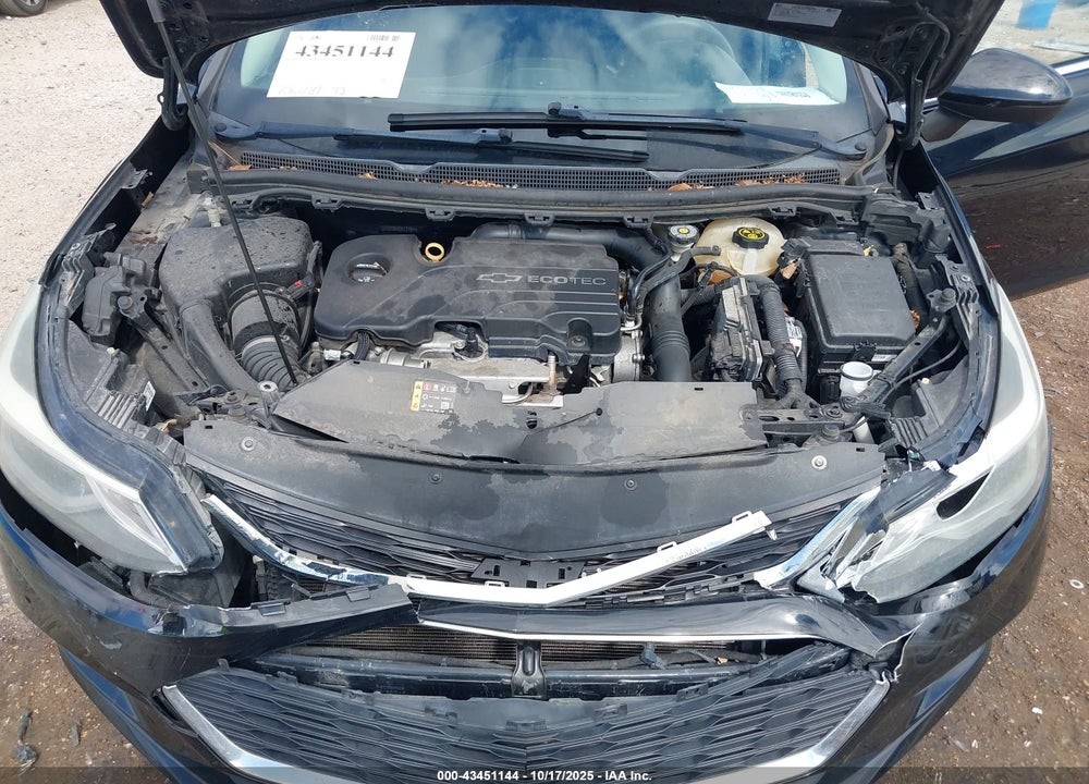 2017 CHEVROLET CRUZE LT AUTO VIN: 3G1BE6SM8HS617124