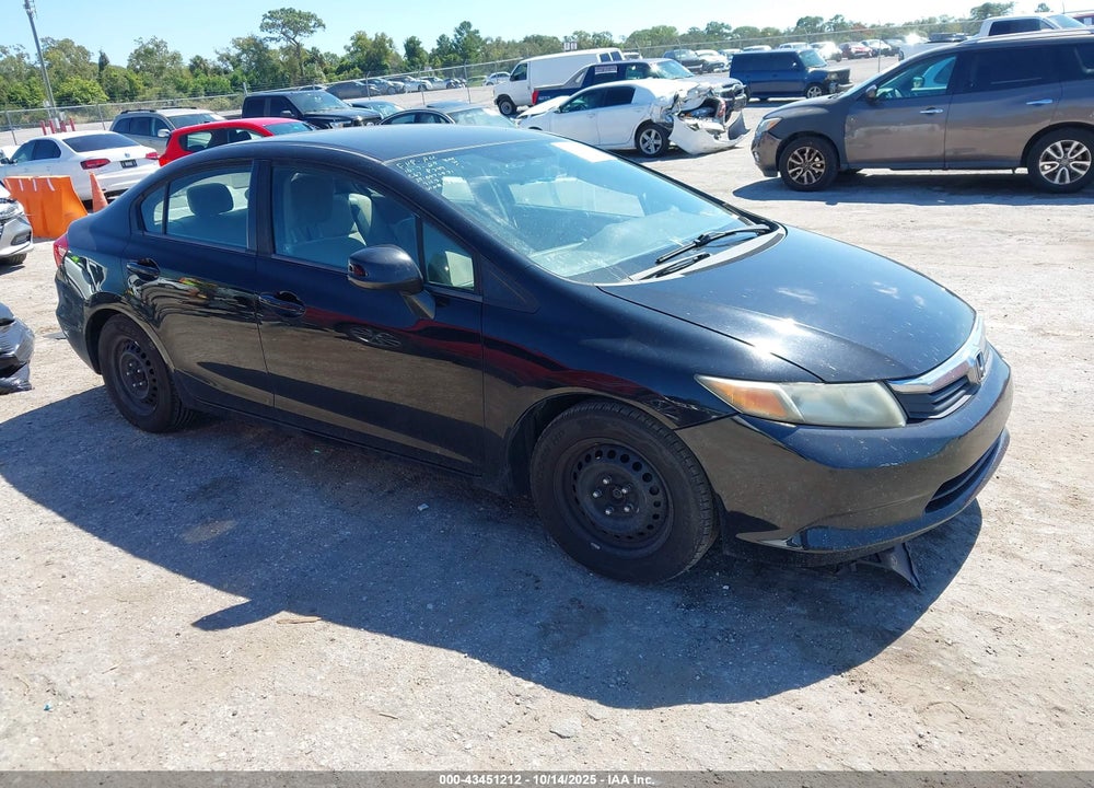 2012 HONDA CIVIC LX VIN: 19XFB2F55CE018864