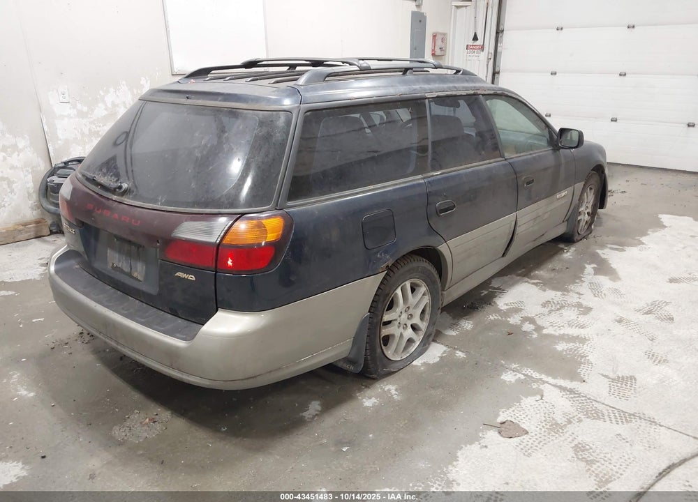 2001 SUBARU OUTBACK VIN: 4S3BH675017637999