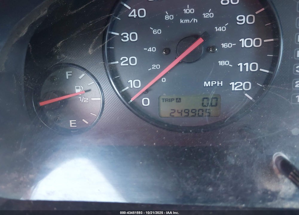 2001 SUBARU OUTBACK VIN: 4S3BH675X17630316