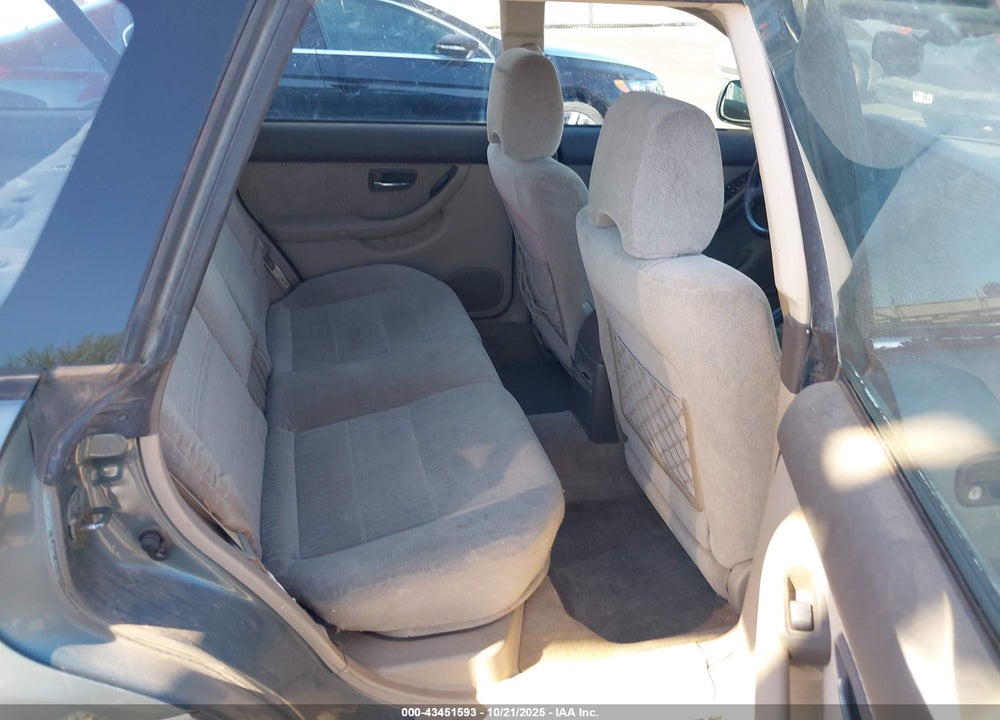 2001 SUBARU OUTBACK VIN: 4S3BH675X17630316