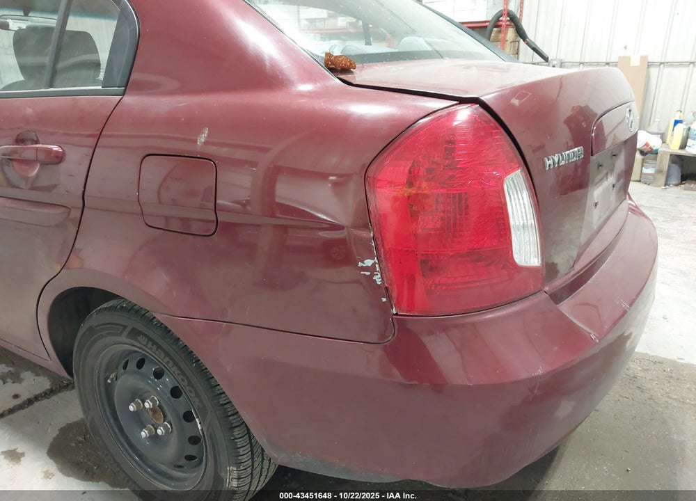 2009 HYUNDAI ACCENT GLS VIN: KMHCN46C89U319350