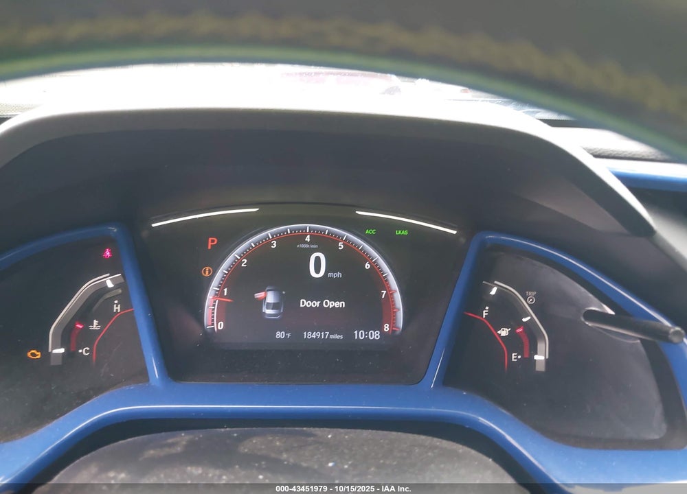 2019 HONDA CIVIC SPORT VIN: 2HGFC2F88KH571861