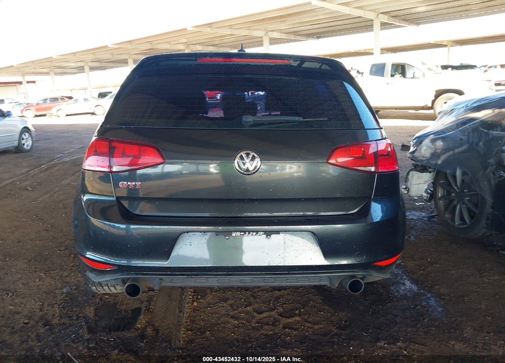 2015 VOLKSWAGEN GOLF GTI 2.0T AUTOBAHN W/PERFORMANCE PACKAGE 4-DOOR VIN: 3VW547AU4FM058331