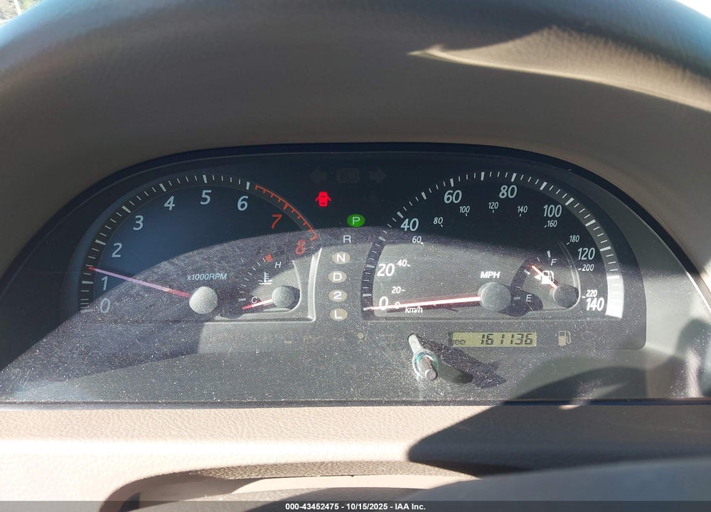 2002 TOYOTA CAMRY LE VIN: 4T1BE30K22U630218