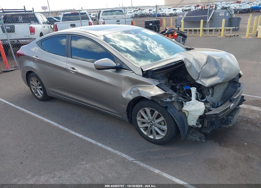 2015 HYUNDAI ELANTRA SE VIN: 5NPDH4AEXFH609359
