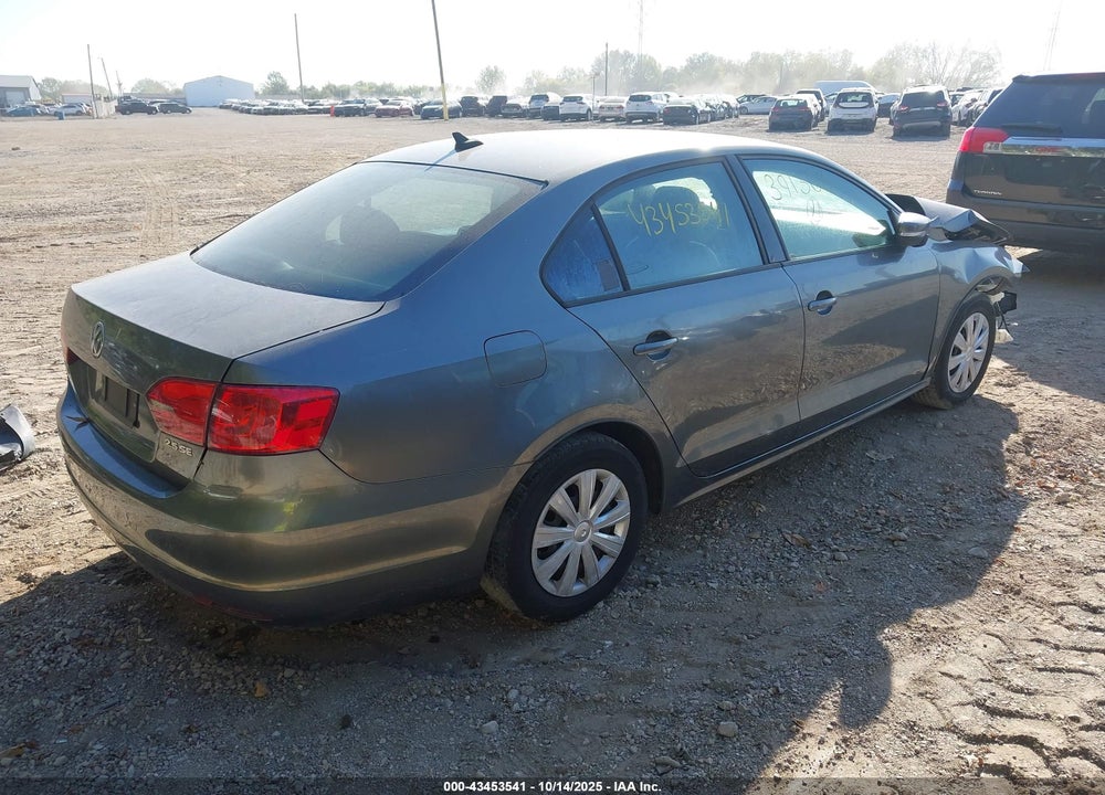 2012 VOLKSWAGEN JETTA 2.5L SE VIN: 3VWDX7AJ9CM391368