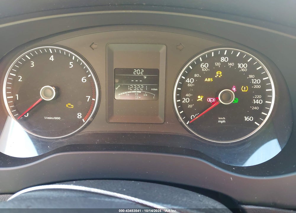 2012 VOLKSWAGEN JETTA 2.5L SE VIN: 3VWDX7AJ9CM391368