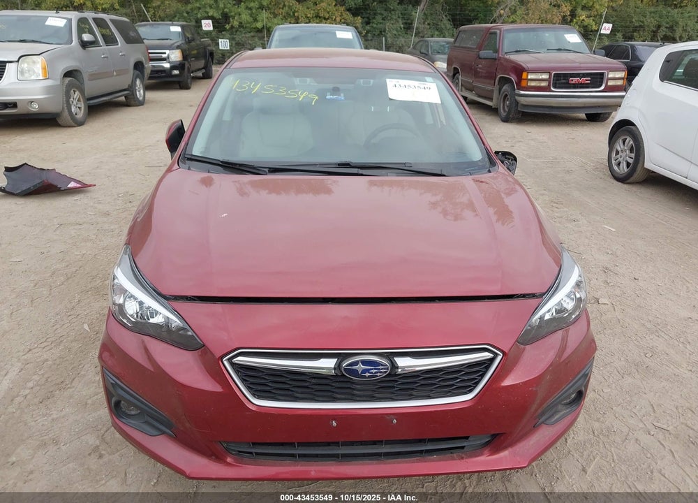 2018 SUBARU IMPREZA 2.0I PREMIUM VIN: 4S3GKAD67J3622821