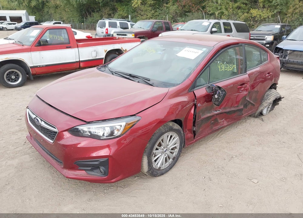2018 SUBARU IMPREZA 2.0I PREMIUM VIN: 4S3GKAD67J3622821