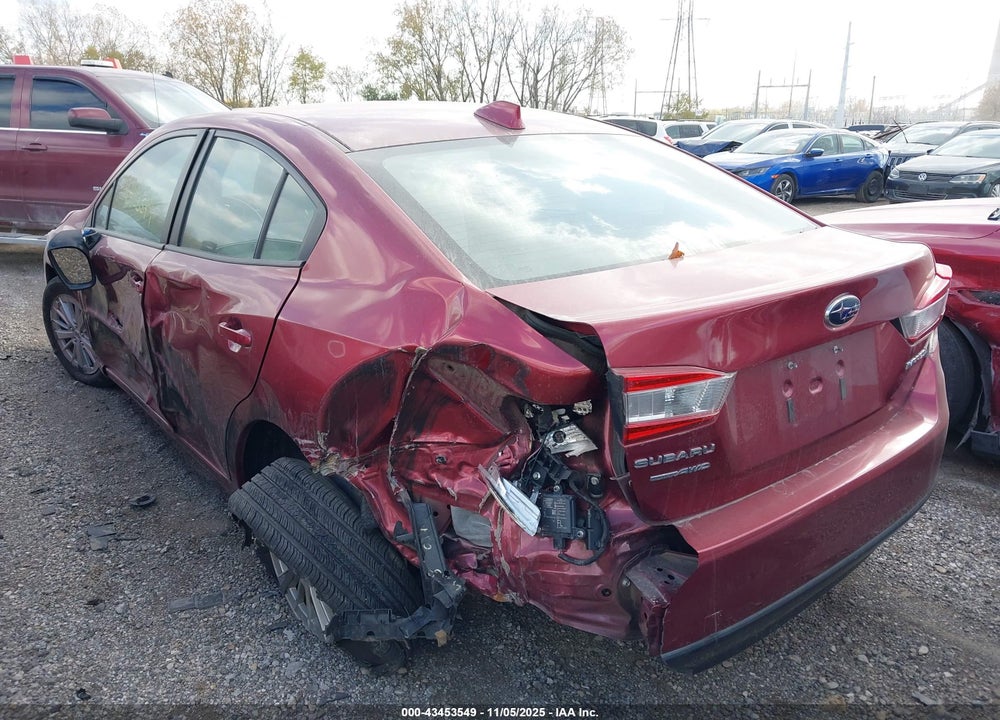 2018 SUBARU IMPREZA 2.0I PREMIUM VIN: 4S3GKAD67J3622821