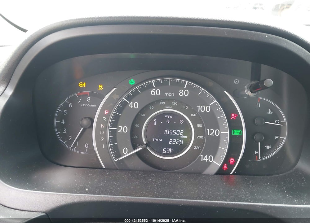 2013 HONDA CR-V LX VIN: 5J6RM3H35DL004149