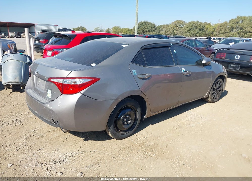 2016 TOYOTA COROLLA LE VIN: 2T1BURHEXGC644669