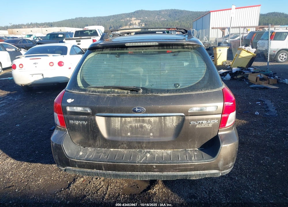2008 SUBARU OUTBACK VIN: 4S4BP62C787329839